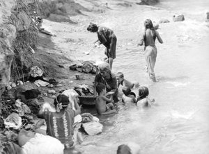 Washing at the River near Tehuantepec, Mexico by Tina Modotti